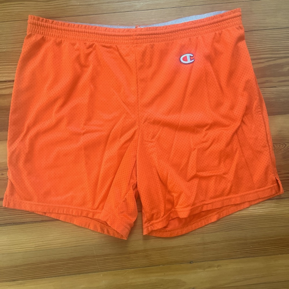 Large Orange Champion Basketball Shorts